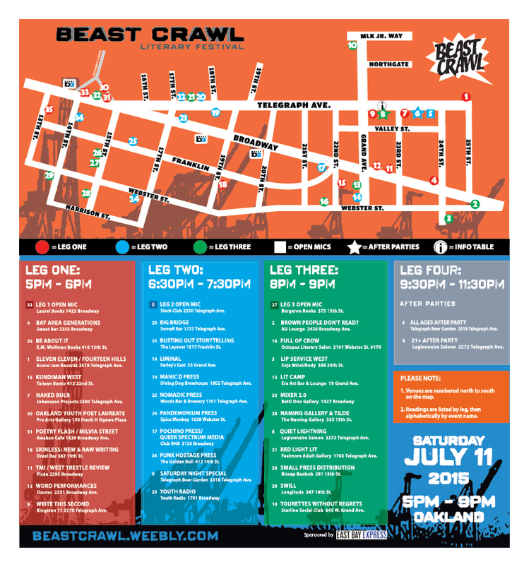 Beast Crawl 2015 Festival Map
